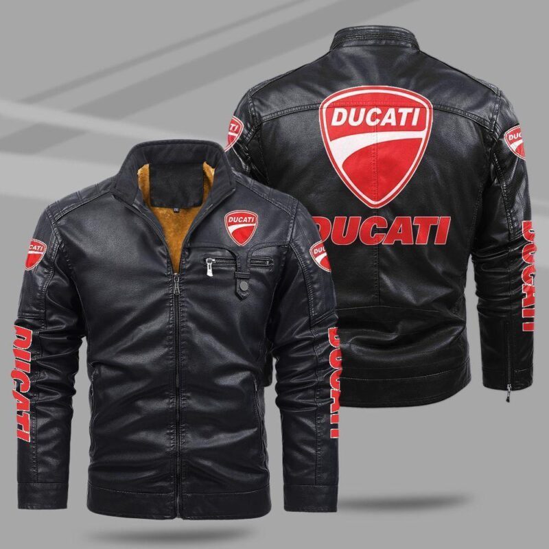 Ducati Fleece Leather Jacket TFLJ002