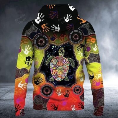 Floral Turtle Unisex 3D Hoodie TSH674