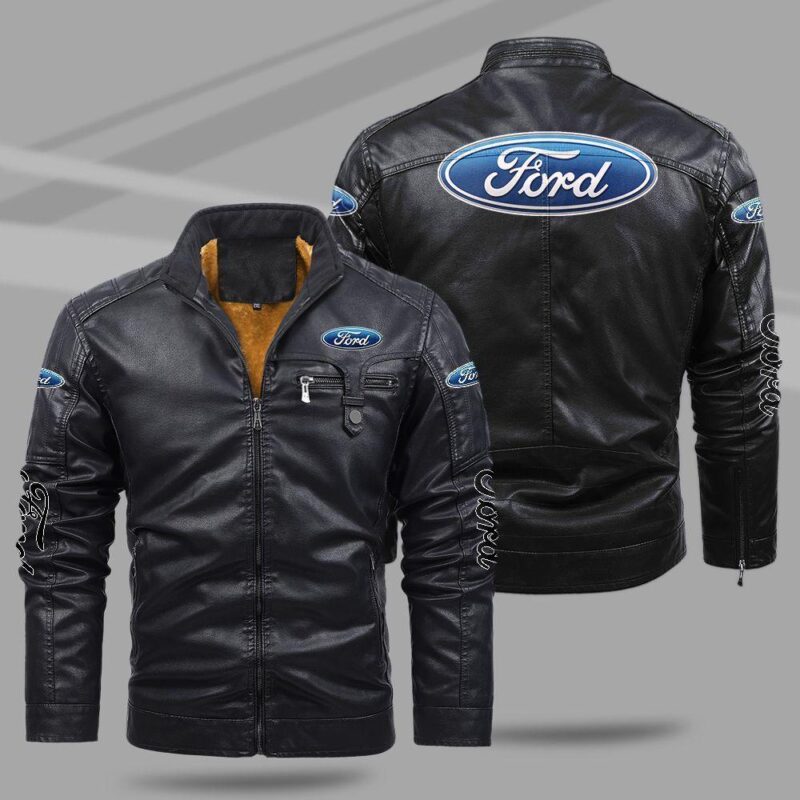 Ford Fleece Leather Jacket TFLJ042