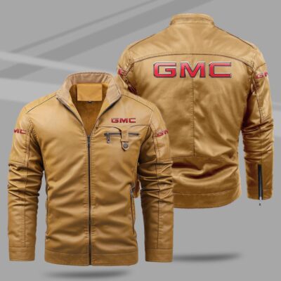GMC Fleece Leather Jacket TFLJ034 1