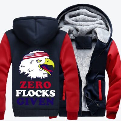 Game Changing Patriotic Bald Eagle Independence Day Fleece Zip Hoodie Jacket 1