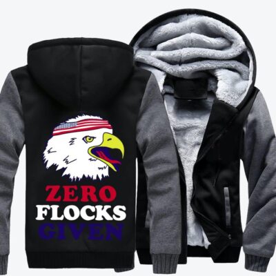 Game Changing Patriotic Bald Eagle Independence Day Fleece Zip Hoodie Jacket 2