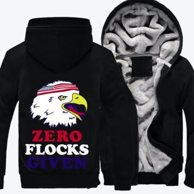 Game Changing Patriotic Bald Eagle Independence Day Fleece Zip Hoodie Jacket 3