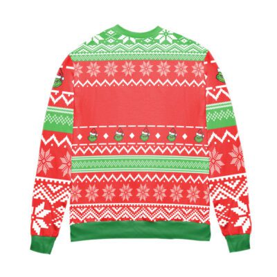 Grinch Disney Its Too Peopley Outside Ugly Christmas Sweater 2