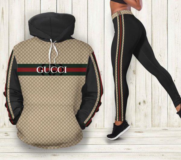 Gucci Black Hoodie Legging Set Luxury For Women – Let the colors ...