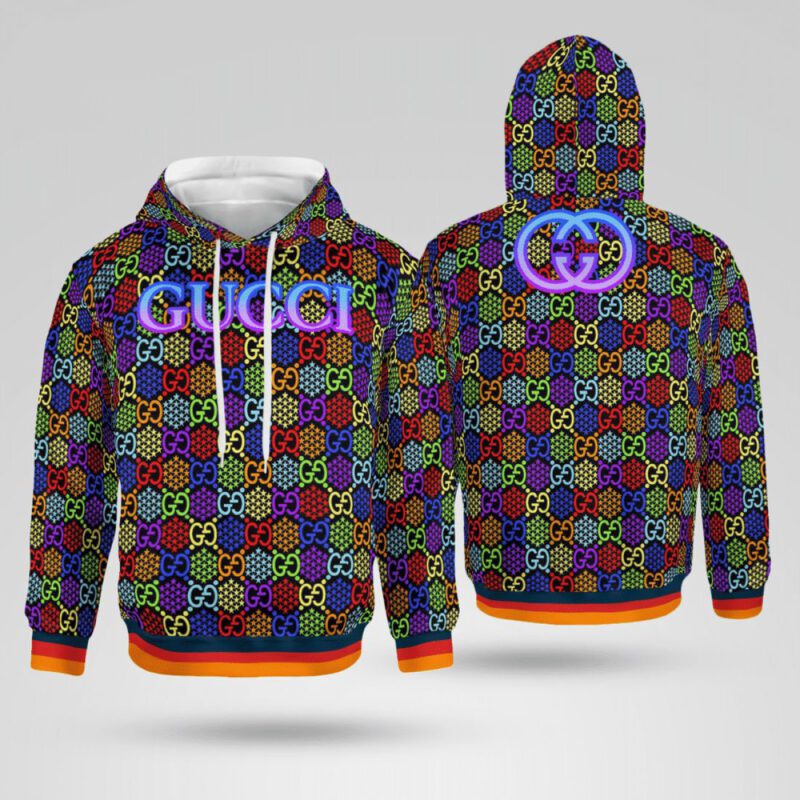 Gucci Multicolor Unisex Hoodie For Men Women Luxury Pullover NH138