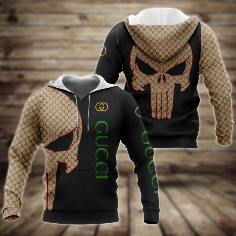 Gucci Skull Unisex Hoodie For Men Women Luxury Pullover NH340