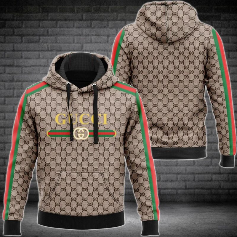 Gucci Stripe Unisex Hoodie For Men Women Luxury Pullover NH342