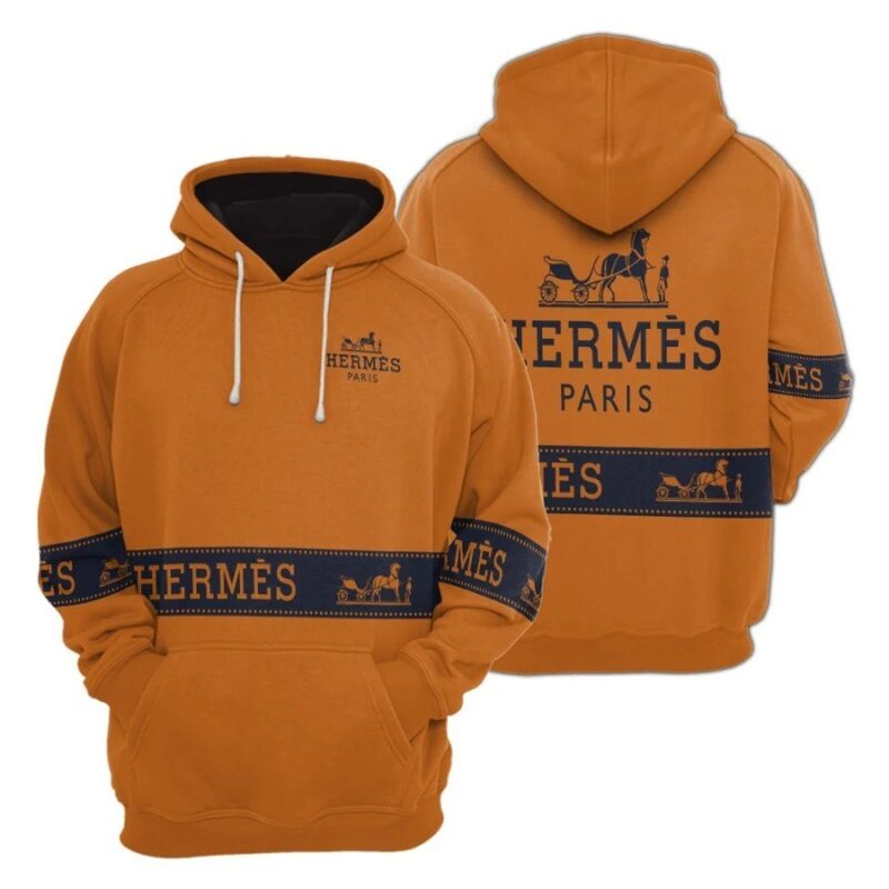 Hermes Unisex Hoodie For Men Women Luxury Pullover NH032