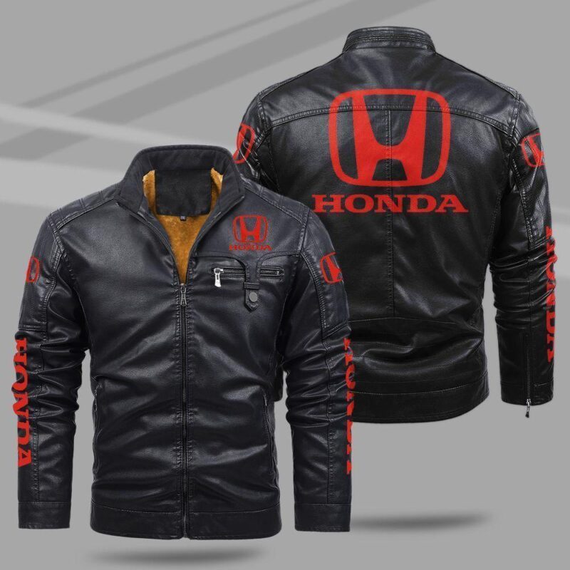 Honda Fleece Leather Jacket TFLJ013