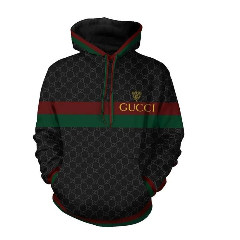 Hot Trend Gucci Stripe Unisex Hoodie For Men Women Luxury Pullover NH028