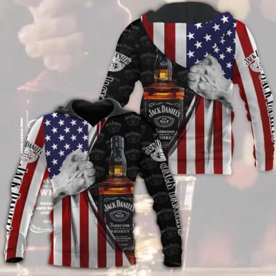 JD Unisex 3D Hoodie - American Flag Color TSH1033