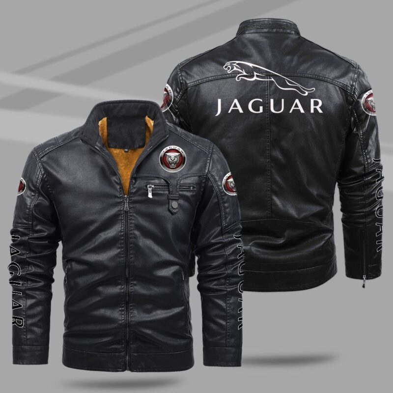 Jaguar Fleece Leather Jacket TFLJ033