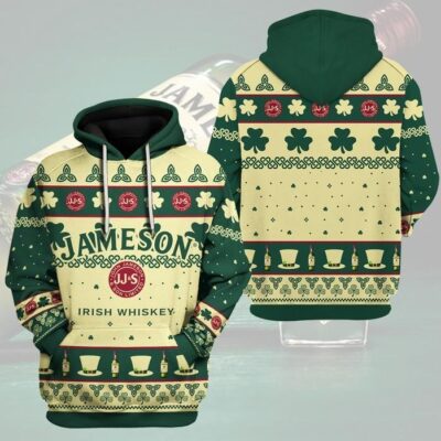 Jameson Irish Whiskey JJ&S Unisex 3D Hoodie - Beige TSH626