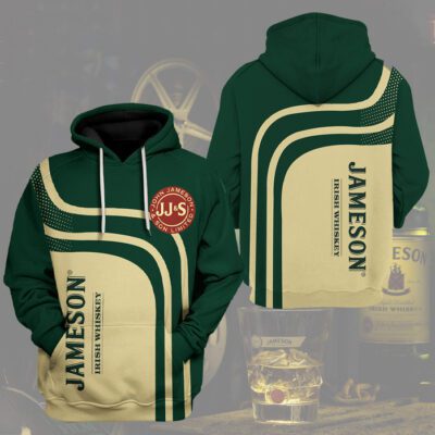 Jameson Irish Whiskey Unisex 3D Hoodie - Dark Green TSH727