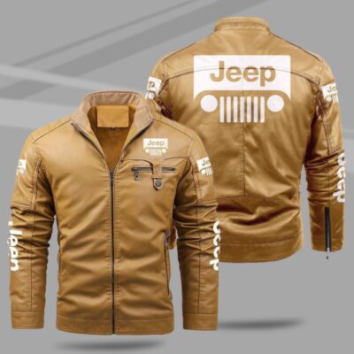Jeep Fleece Leather Jacket TFLJ010 1
