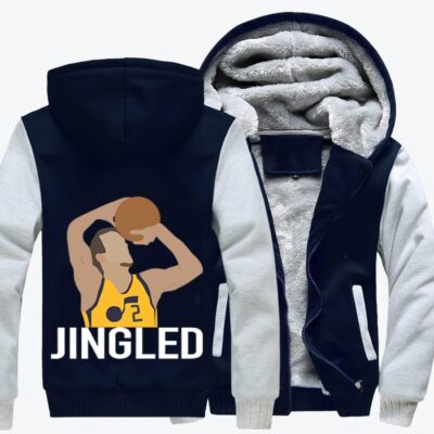 Joe Ingles Basketball Fleece Zip Hoodie Jacket