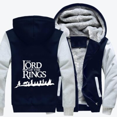 Journey Of The Lord Of The Rings Lord Of The Rings Fleece Zip Hoodie Jacket