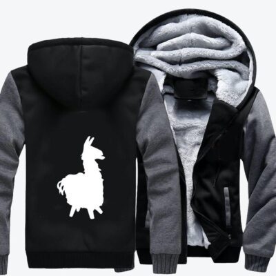 Just A Llama Fortnite Fortnite Fleece Zip Hoodie Jacket 2