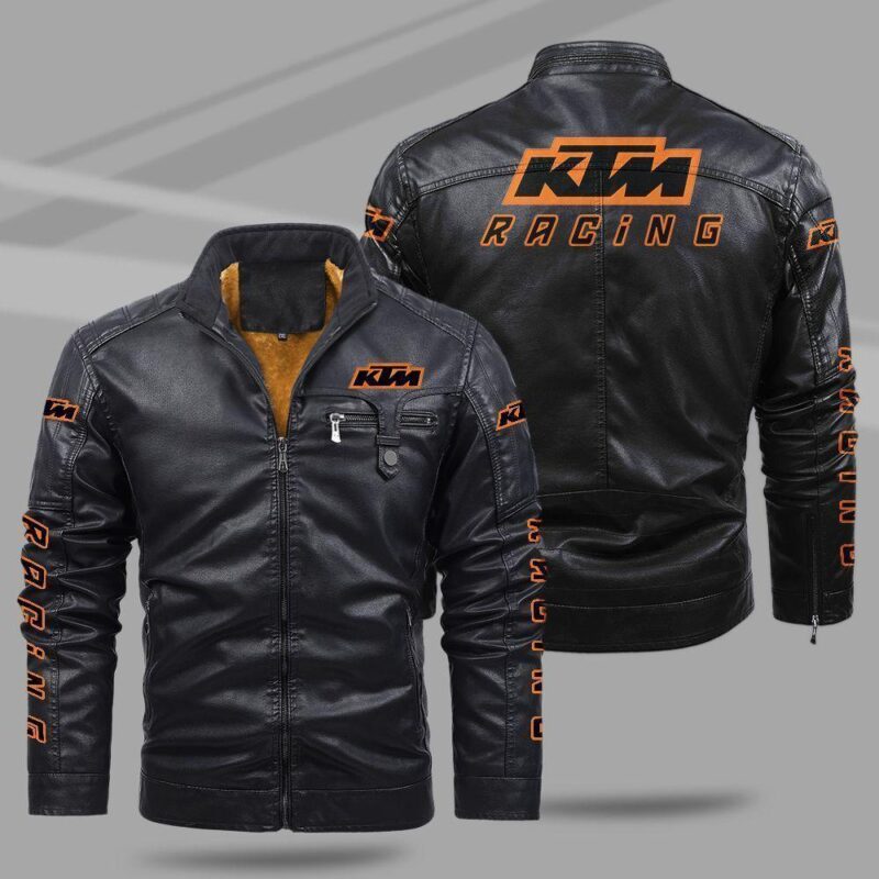 KTM Fleece Leather Jacket TFLJ006