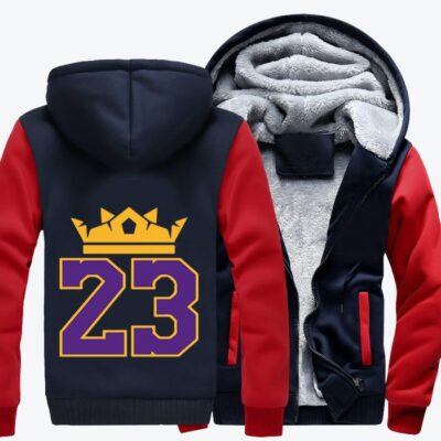 King James Basketball Fleece Zip Hoodie Jacket 1