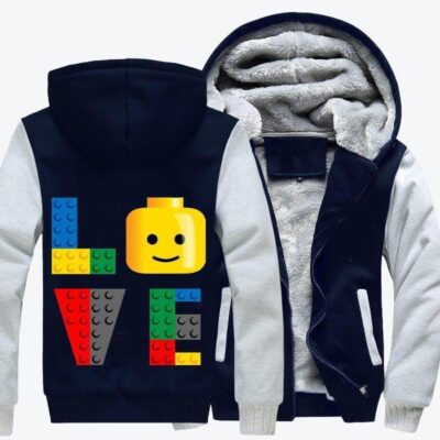 LOVE Lego Lego Fleece Zip Hoodie Jacket