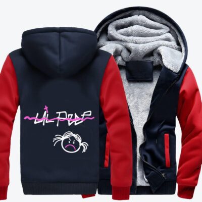Lil Peep Hip hop Fleece Zip Hoodie Jacket 1