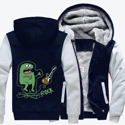 Little Monsters Playing Rock And Roll Rock and roll Fleece Zip Hoodie Jacket