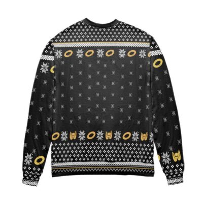 Lord of The Rings Middle Earths Annual Mordor Fun Run Ugly Christmas Sweater Black 2