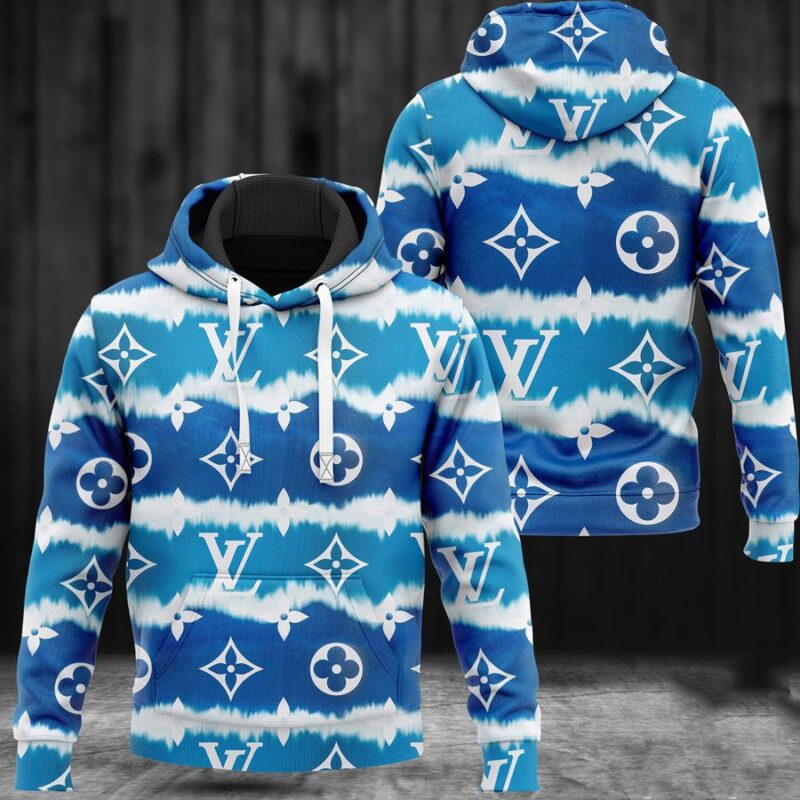 Louis Vuitton Blue Unisex Hoodie For Men Women LV Luxury NH248