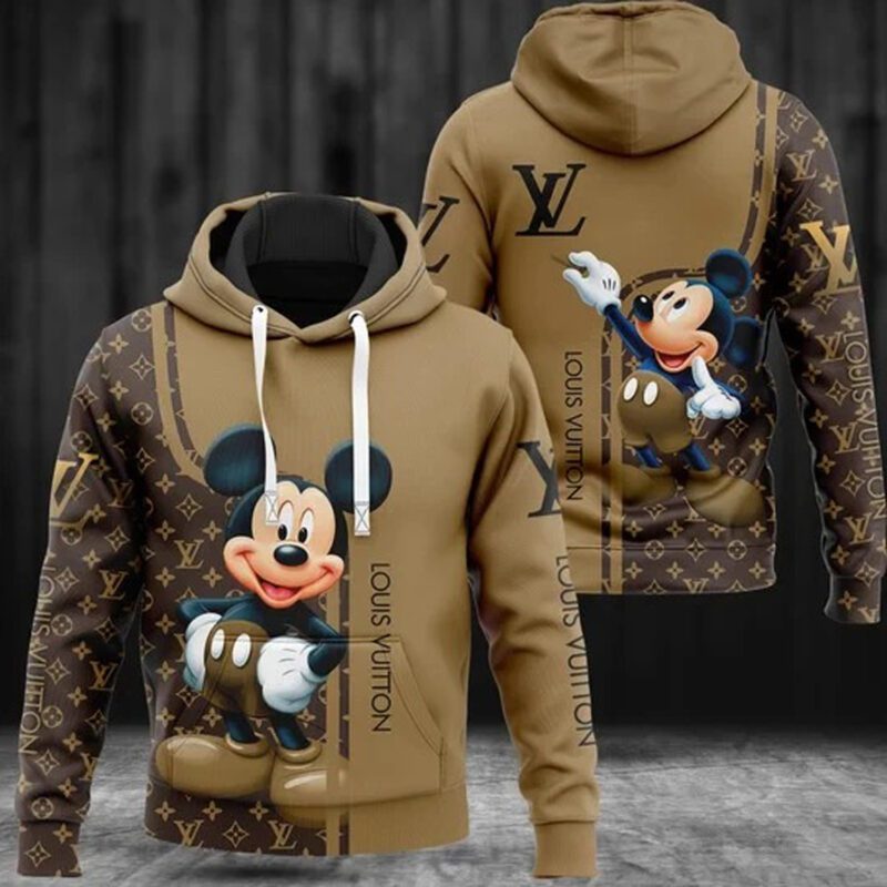 Louis Vuitton Mickey Mouse Unisex Hoodie For Men Women LV Luxury Disney Gifts NH220