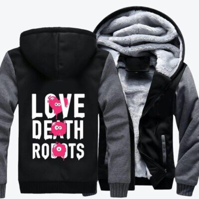 Love Death And Robots Love Death And Robots Fleece Zip Hoodie Jacket 2