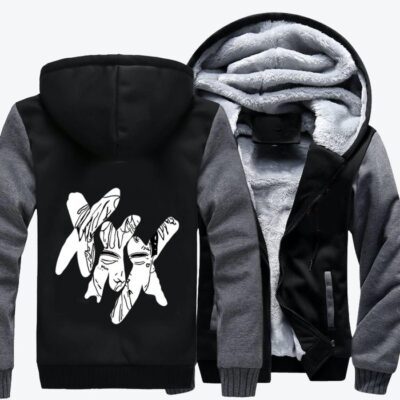Make A Wish XXXTentation Hip hop Fleece Zip Hoodie Jacket 2