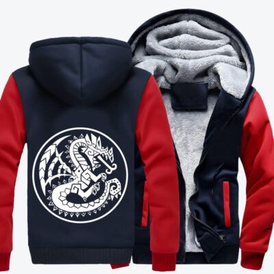 Monster Hunter Dragon Monster Hunter Fleece Zip Hoodie Jacket 1