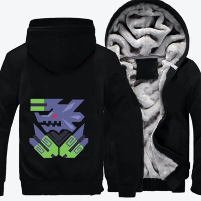Monster Hunter Icon Monster Hunter Fleece Zip Hoodie Jacket 3