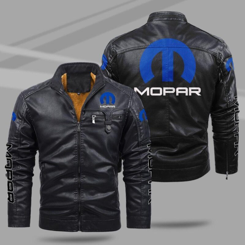 Mopar Fleece Leather Jacket TFLJ028