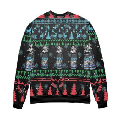 Natural Ice Beer Logo Christmas Pattern Ugly Christmas Sweater 2