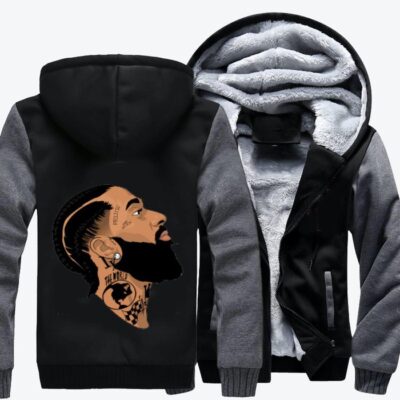 Nipsey Hussle TT Hip hop Fleece Zip Hoodie Jacket 2