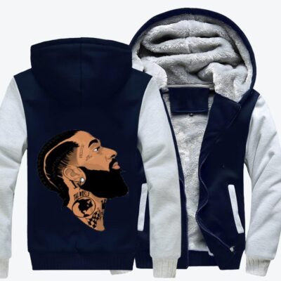 Nipsey Hussle TT Hip hop Fleece Zip Hoodie Jacket