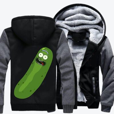 Pickle Rick Rick And Morty Fleece Zip Hoodie Jacket 2