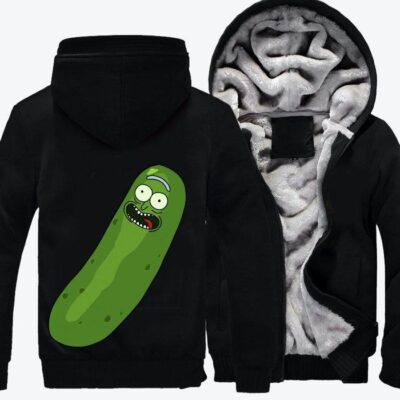 Pickle Rick Rick And Morty Fleece Zip Hoodie Jacket 3