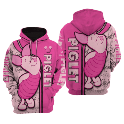 Piglet Costume Disney Winnie The Pooh Unisex 3D Hoodie TSH028