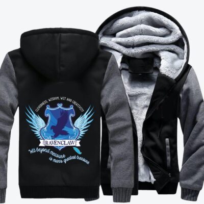 Ravenclaw Cleverness Wisdom Harry Potter Fleece Zip Hoodie Jacket 2
