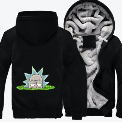 Scientist Who Suddenly Appeared Rick And Morty Fleece Zip Hoodie Jacket 3
