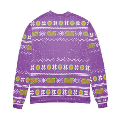 Scooby Doo Life Is Sweet Snowflake Ugly Christmas Sweater Purple 2