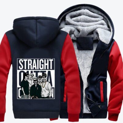 Straight Outta Compton NWA Hip hop Fleece Zip Hoodie Jacket 1