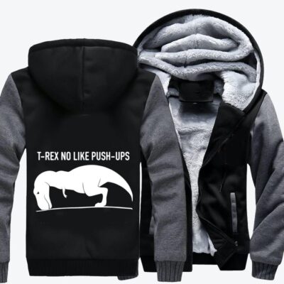 T Rex No Like Push up Jurassic World Fleece Zip Hoodie Jacket 2