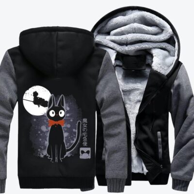 The Delivery Kikis Delivery Service Fleece Zip Hoodie Jacket 2