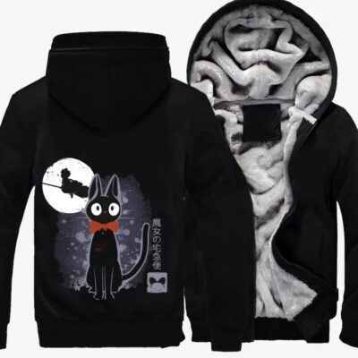 The Delivery Kikis Delivery Service Fleece Zip Hoodie Jacket 3