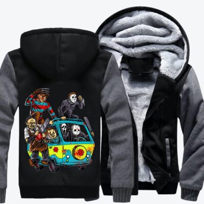 The Massacre Machine Horror Film Fleece Zip Hoodie Jacket 2